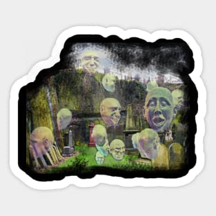 Cemetary Ghosts Sticker